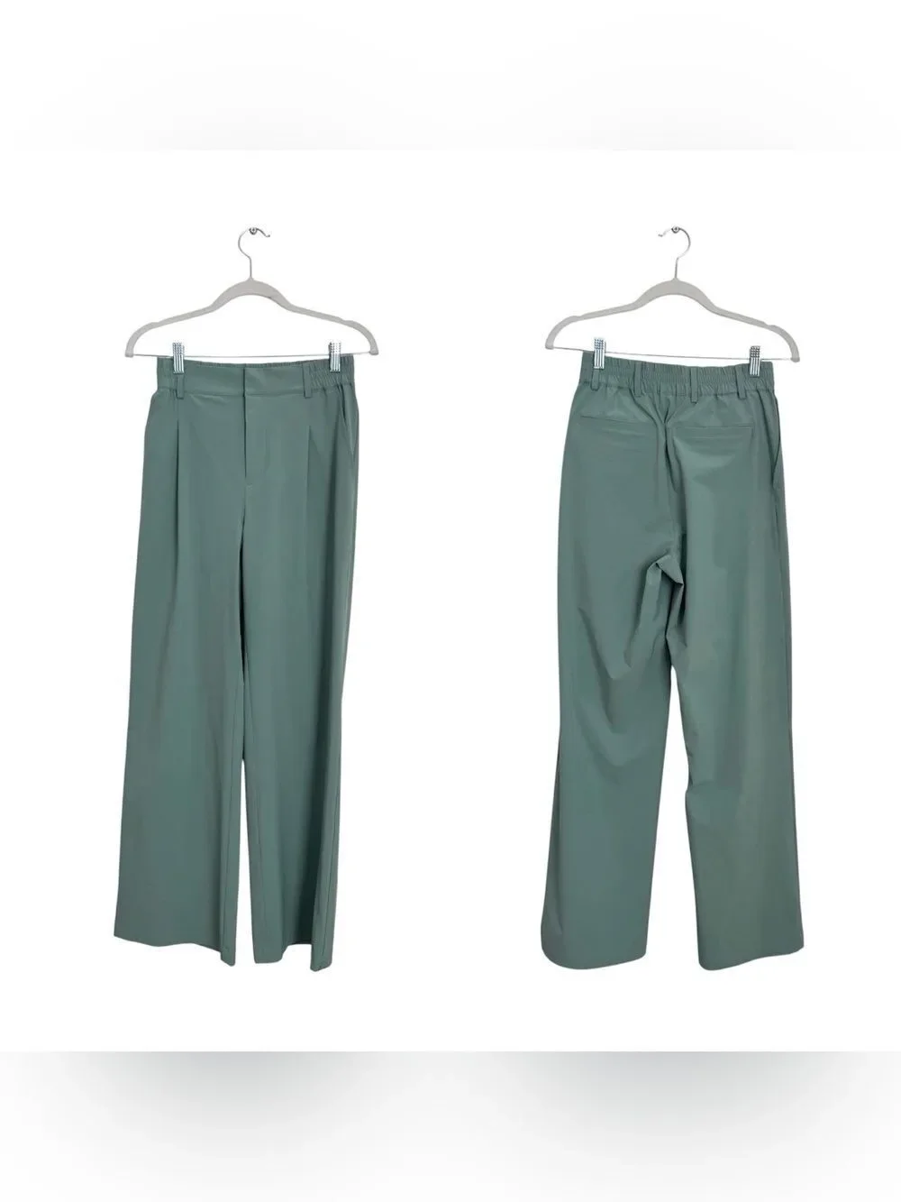 ALO YOGA wide leg trousers in teal